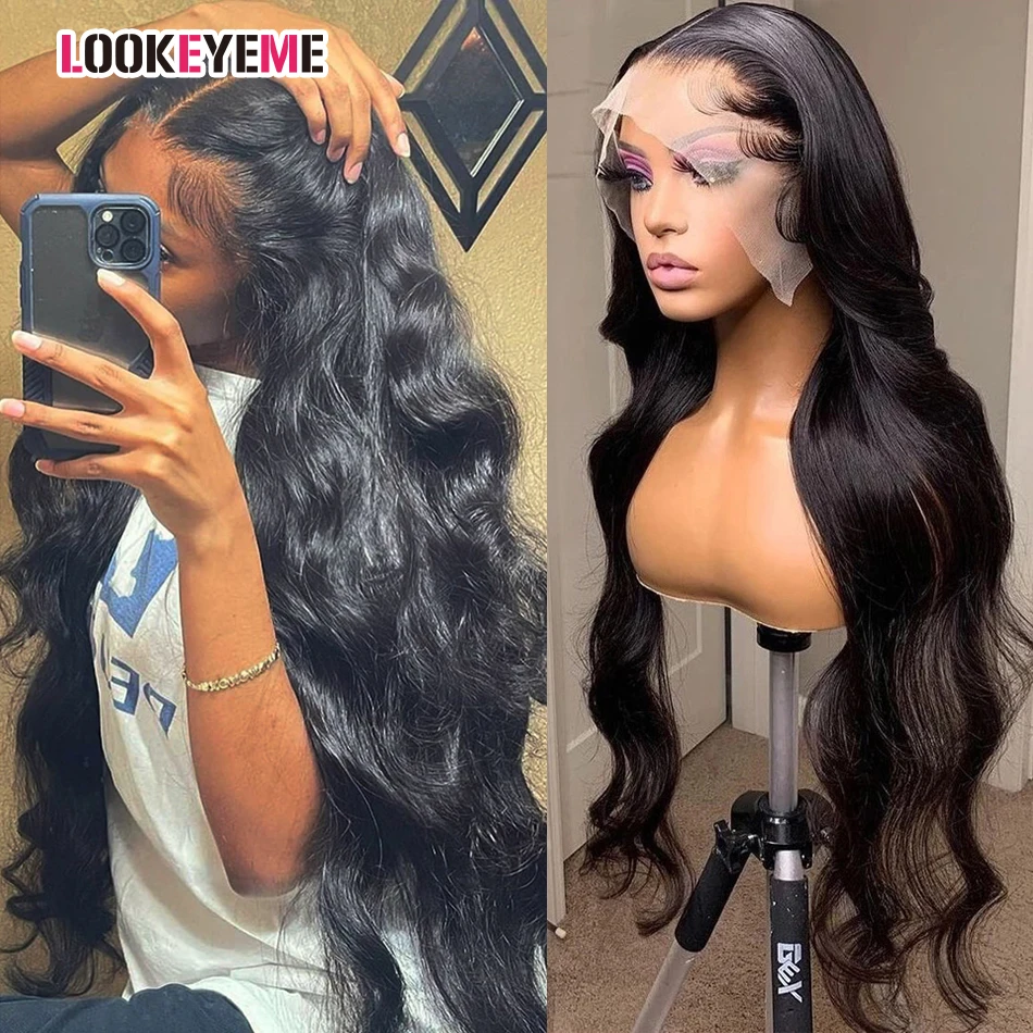 

30 32 Inch Body Wave Lace Front Wig Human Hair Wigs For Women Brazilian Loose Body Wave Pre Plucked 13x4 Lace Frontal Wig