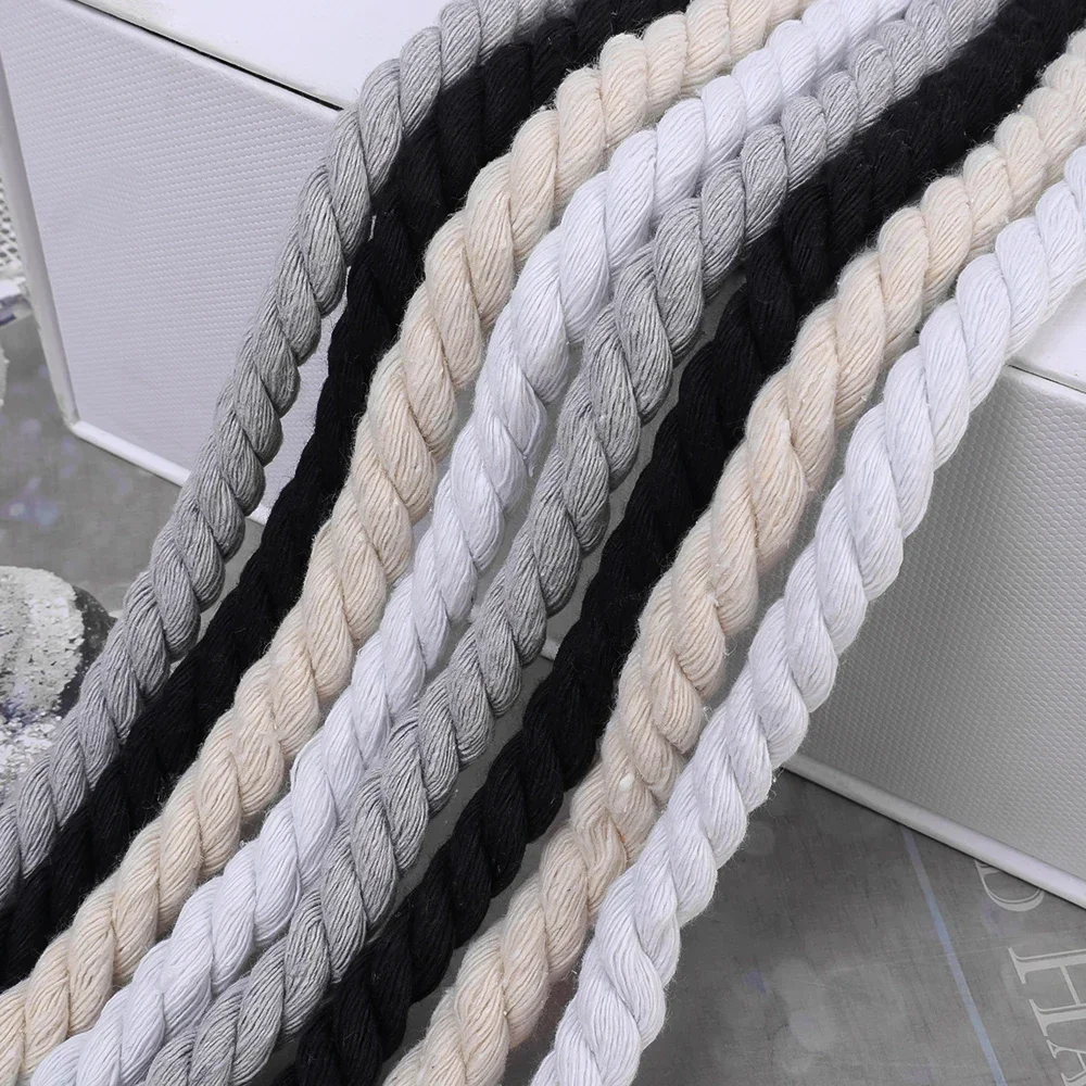 2 шт. толстые хлопковые шнурки из веревки тканые витой женские и мужские