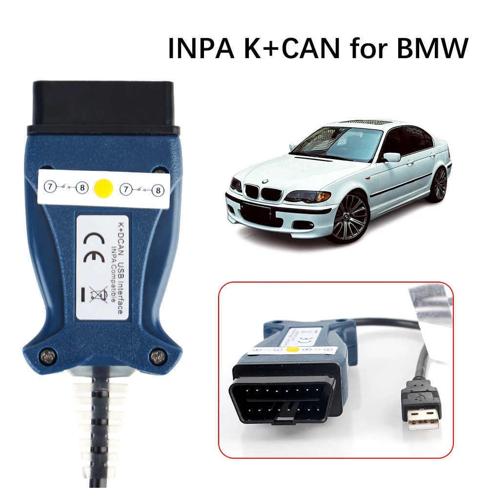 С переключателем FTDI FT232 чип OBD2 сканер K + CAN для BMW E шасси E46 E60 E87 MINI R50 автомобильные