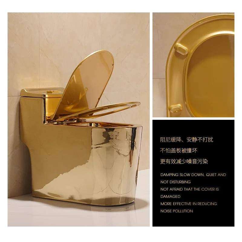 Сплошной Золотой сифон для унитаза экономичный в воде европейский туалет