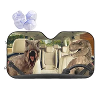 dinosaurs driver sunshade windscreen animals fashion cover front block window 76x140cm car sunshade car styling