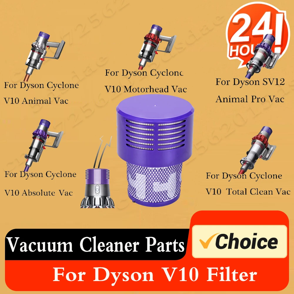

For Dyson V10 Filter Accessories Dyson Filters SV12 Cyclone Cordless Vacuum Cleaner Washable Replacement Post-Filter Spare Parts