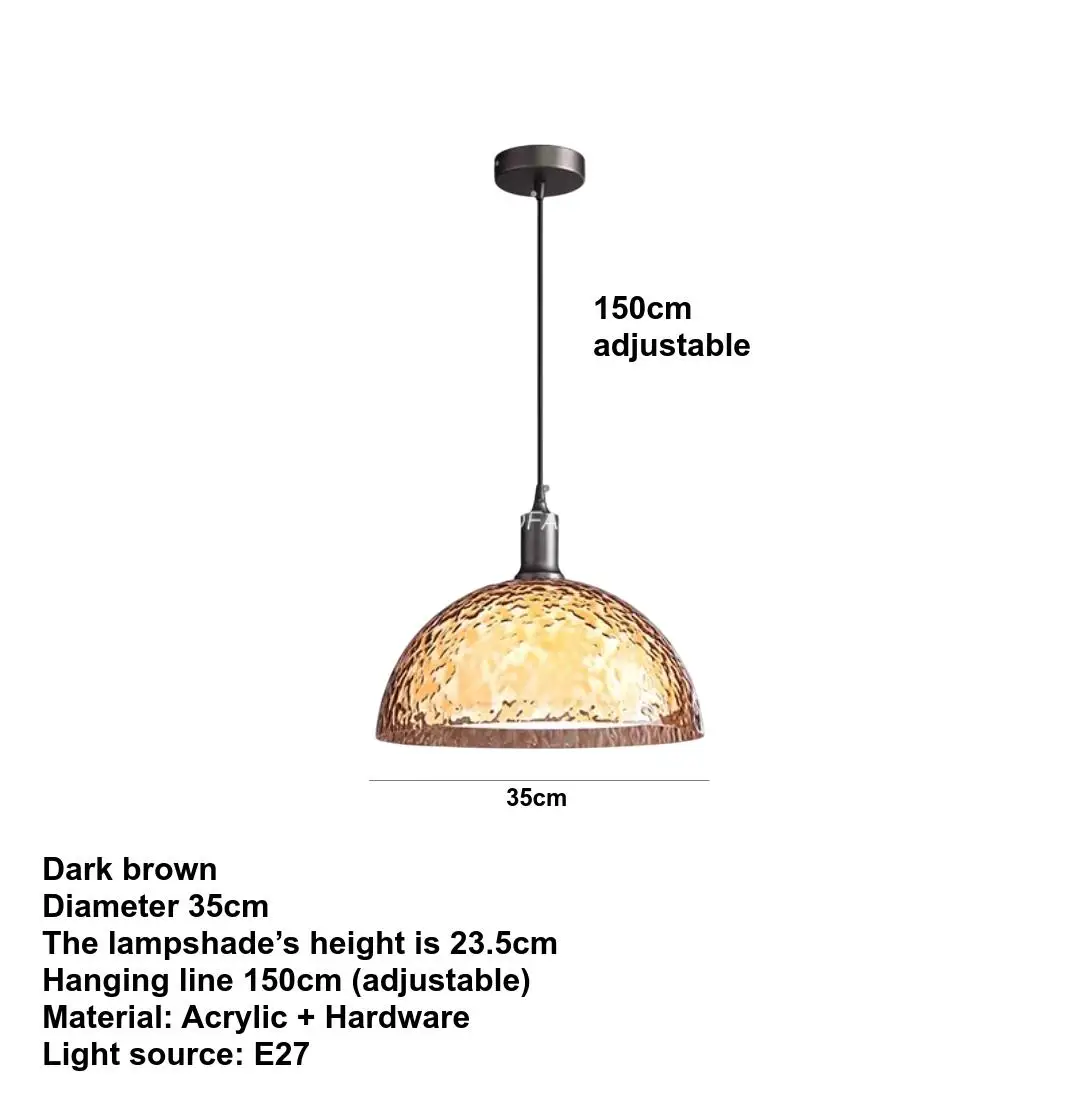 

Подвесной светильник IWP прозрачный коричнево-серый
