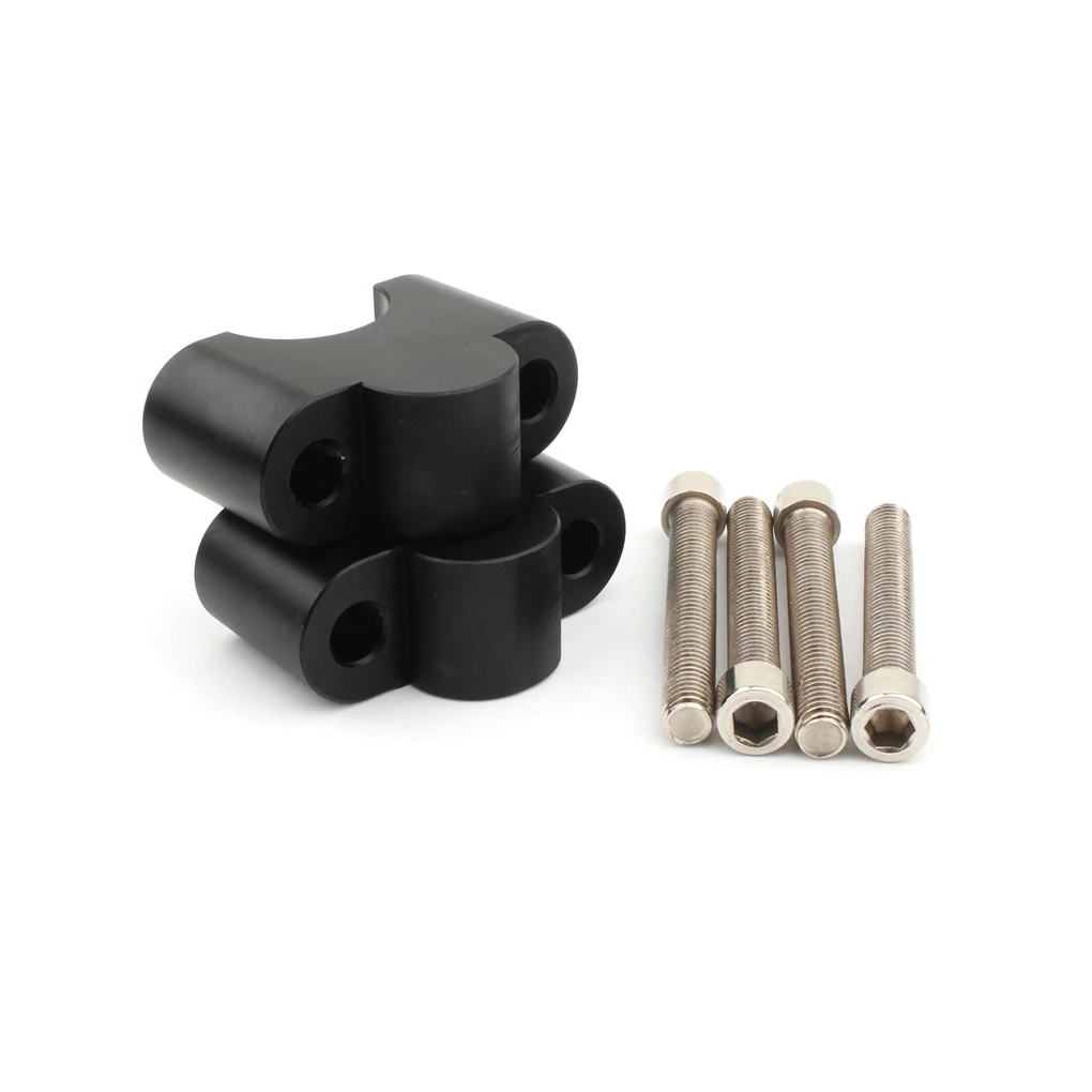

1 Pair Handle Bar Mounts Alloy Portable Detachable Removable Outdoor Motorcycling Motorcycle Mounting Clamp Accessories