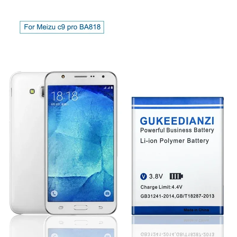 Сменный аккумулятор для Meizu 15 16 16s 16th plus/16TM 16TH/M891Q M891H/M881M M881Q/16T M1928 M928Q/BA918/синий A5/c9 pro