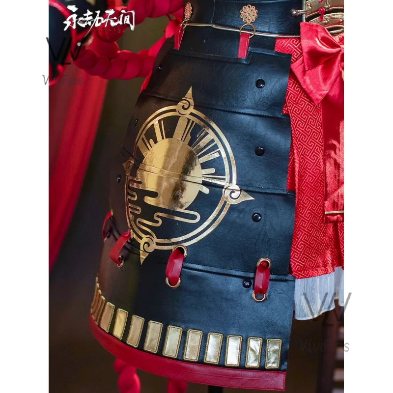 Игра Naraka: bladepoint Kurumi персонаж Красный кожаный сексуальный костюм Хэллоуин женское