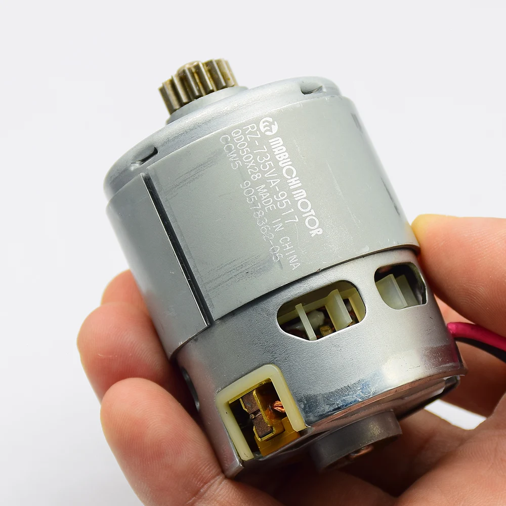 Оригинальные MABUCHI двигатель с 15 зубцами, 12 В, 14,4 В, 18 В постоянного тока, высокоскоростной двигатель для электродрели, шуруповерта