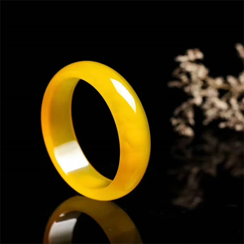 

New Ice-planted Yellow Chalcedony Agate Bracelet Ladies Fashion Bracelet Gift