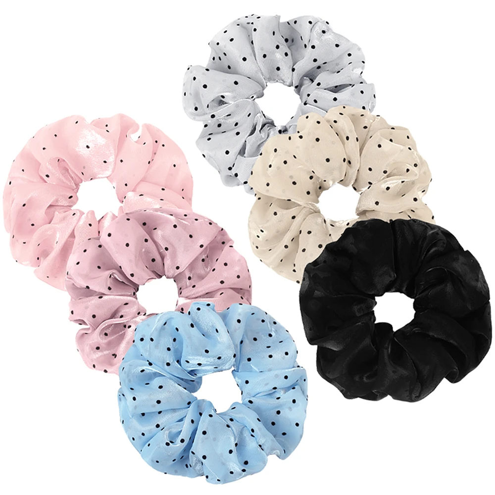 

Кудряшки большой корейский Organza Dot кудряшки эластичный ремень для волос женский головной убор