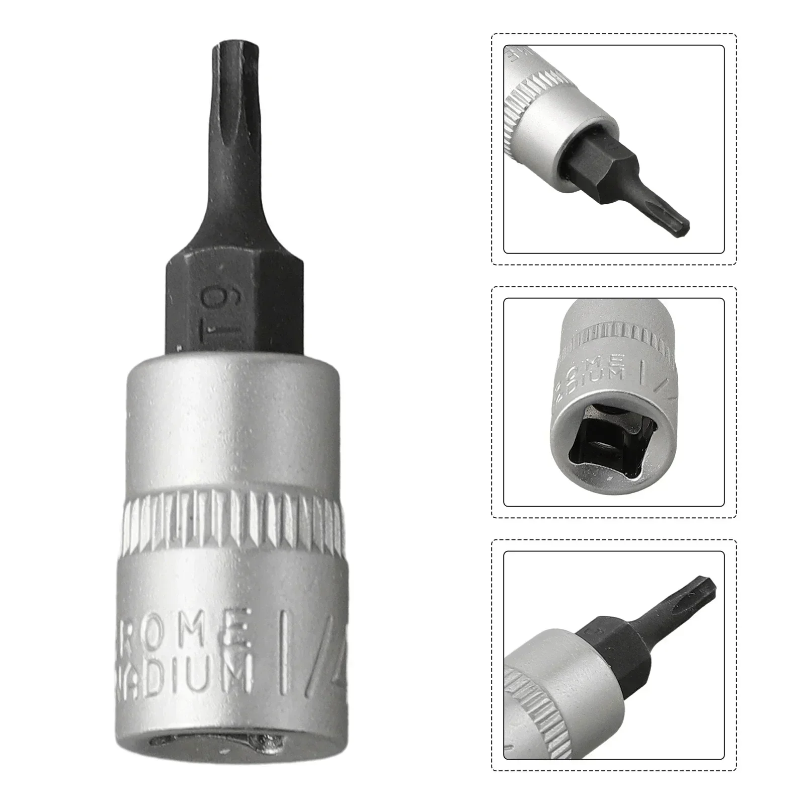 1 шт. торцевая отвертка Torx 1/4 дюйма торцевые отвертки биты T8 T15 T20 T25 T27 T30 T40 с