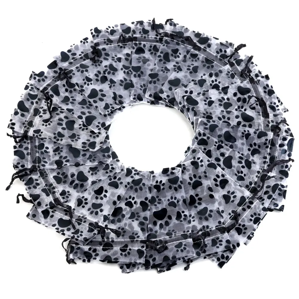 Chanfar органза сумки для ювелирных изделий с рисунком кошачьего когтя