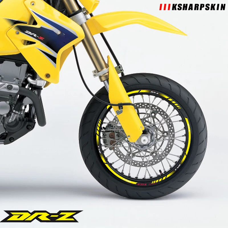Наклейки на внутреннюю полосатые наклейки для мотоциклов SUZUKI DRZ 400E 400 250 S DRZ, 21 дюйм, светоотражающие, водонепроницаемые, разноцветные,
