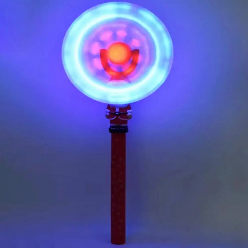 

Glowing Windmill 360 Degrees Rotating Compact Festive Atmosphere Santa Luminous Windmill for Concert