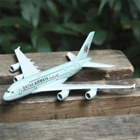 qatar airlines a380 aircraft alloy diecast model 15cm aviation collectible miniature souvenir ornament
