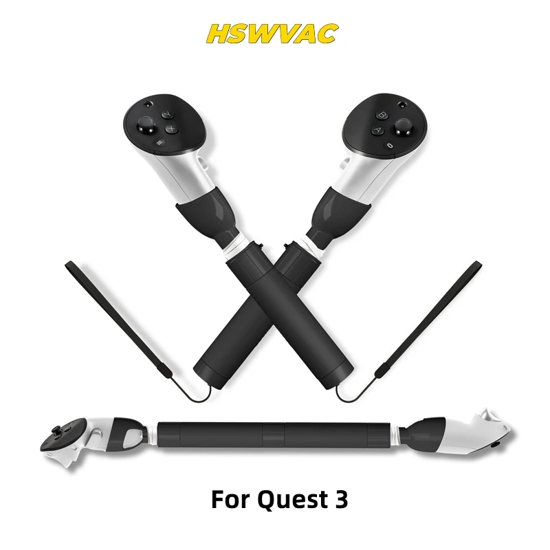 

New for Oculus Quest3 Accessories VR Controllers Long Stick Handle Dual Lightsaber for Meta Oculus Quest 3 VR Accesorios