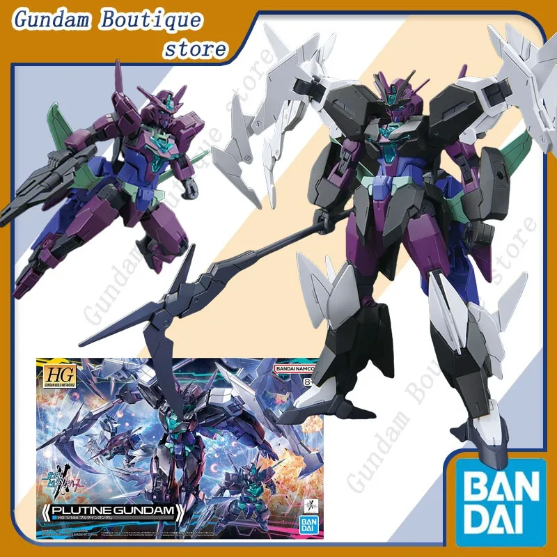 Оригинальная экшн-фигурка Bandai PLUTINE GUNDAM HG 1/144 Аниме Робот наружная Коллекционная
