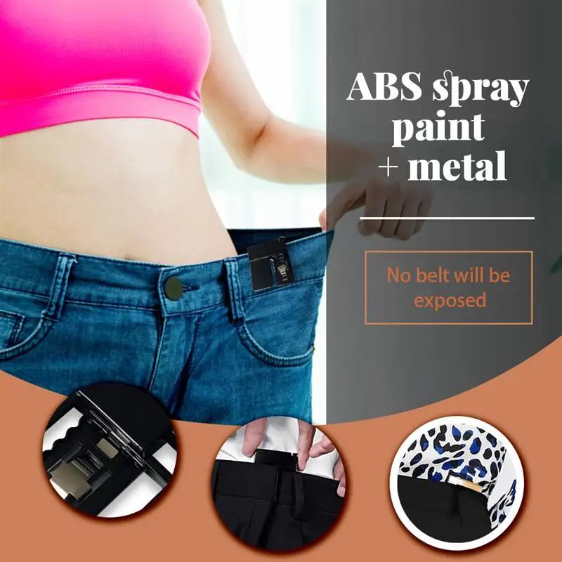 

Metal Unisex Suit Pants Skirts Waist Clip Elastic Waistband Shrink Clamps Loose Jeans Tightener Clothes DIY Accessories