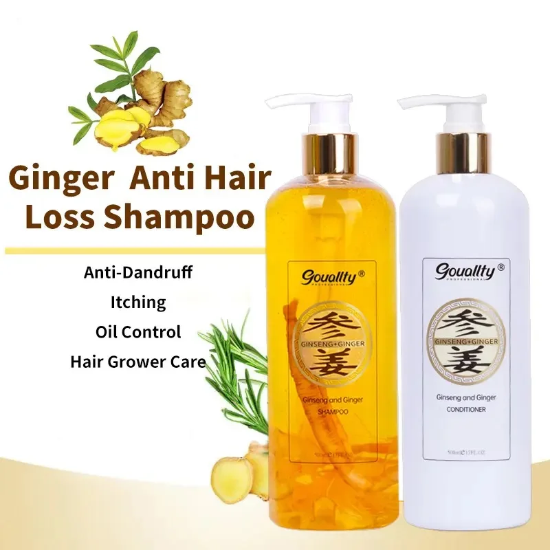

500ml Private Label Professional Ginseng Natural Anti Hair Loss Shampoo Ginger Hair Growth Shampoo And Conditioner