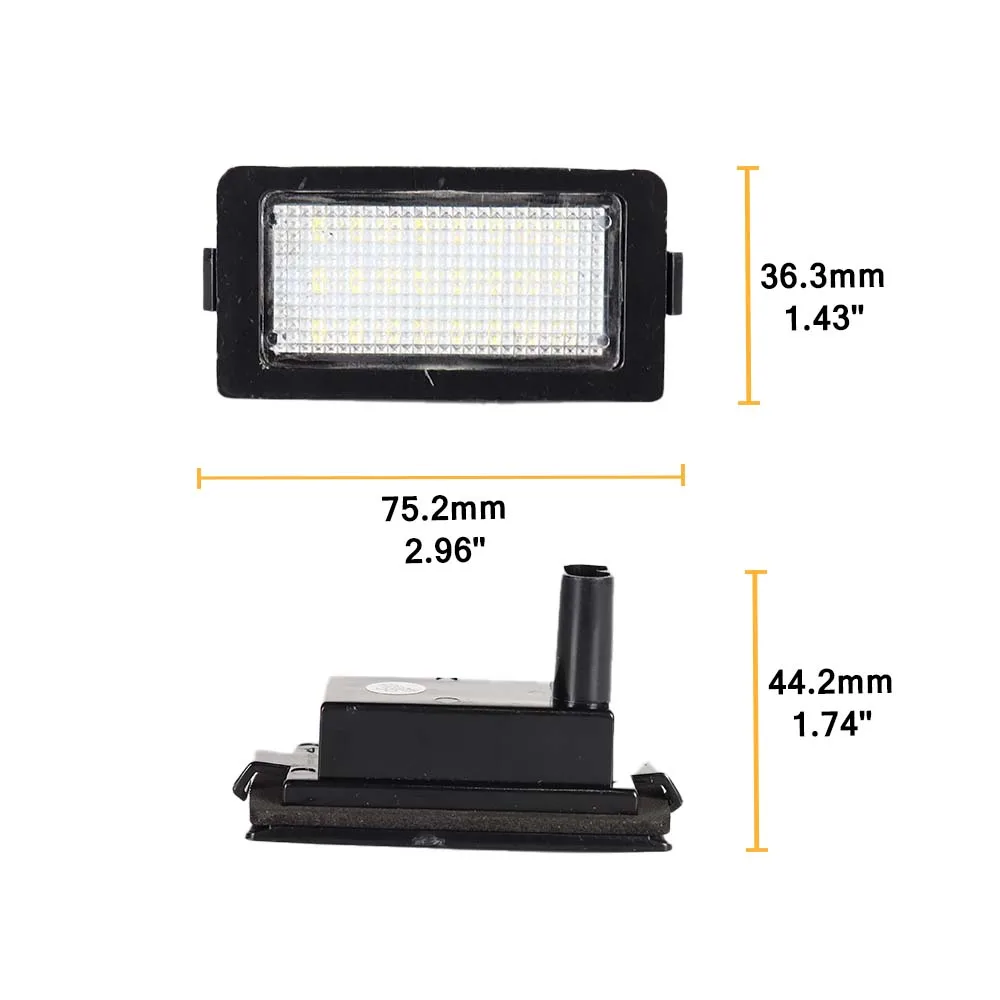 Лампы для номерного знака BMW E38 7 Series 728i 730i 730d 740i 740d 740iL 750i 750iL 1995-2001 2 шт.