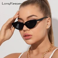 2022 new fashion small frame sexy vintage retro triangular cat eye sunglasses women small triangle oval sun glasses female uv400