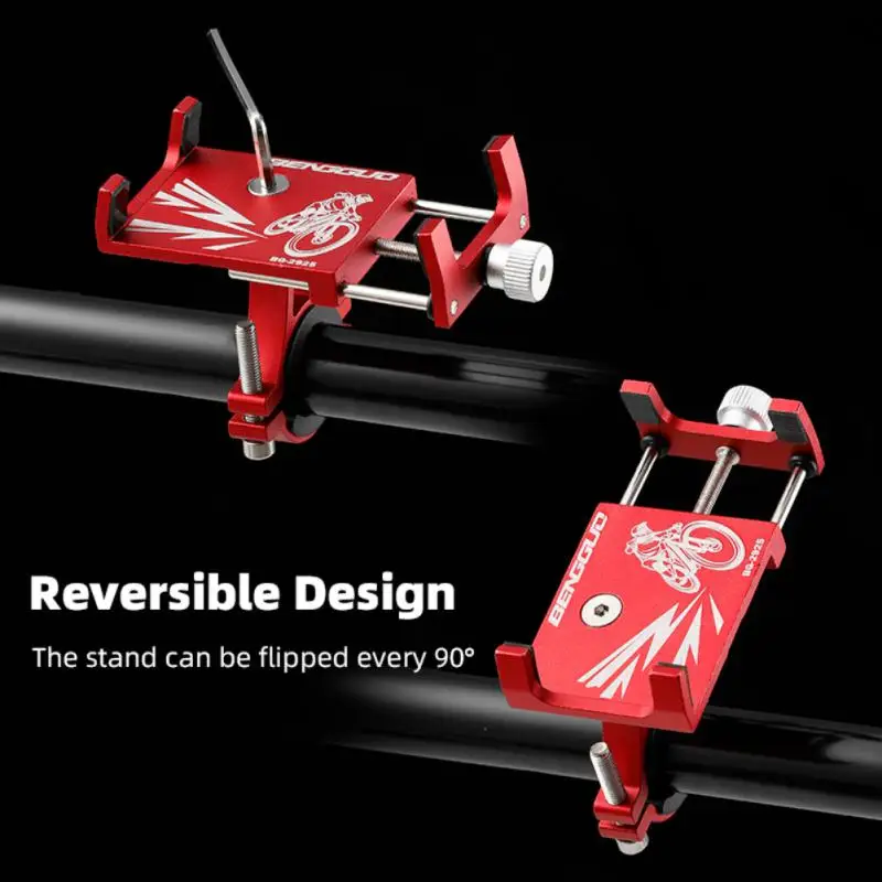 

Bicycle Mobile Phone Holder Aluminum Alloy Navigation Bike Phone Holder MTB Mountain Bike Mobile Phone Bracket Cycling Equipment