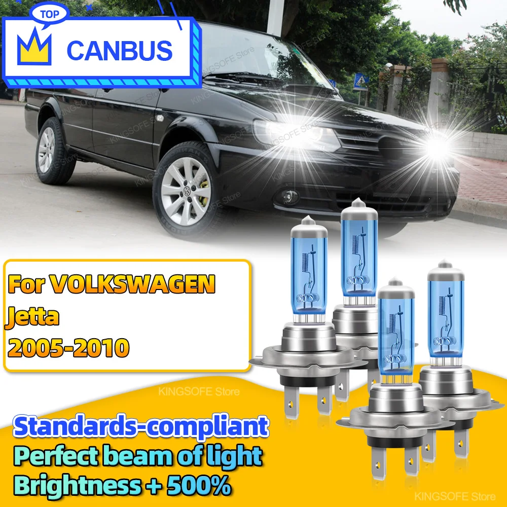 2/4 шт. подходят для VOLKSWAGEN Jetta 2005-2010 2006 2007 2008 галогенные лампы фар 100 Вт дальнего