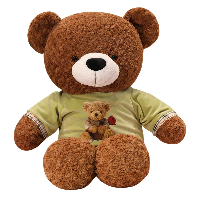 

Huggable 80cm Bear Wearing Clothes Plush Doll Soft Stuffed Animal Teddy Bear Plush Toys Kids Girls Valentine Lover Birthday Gift