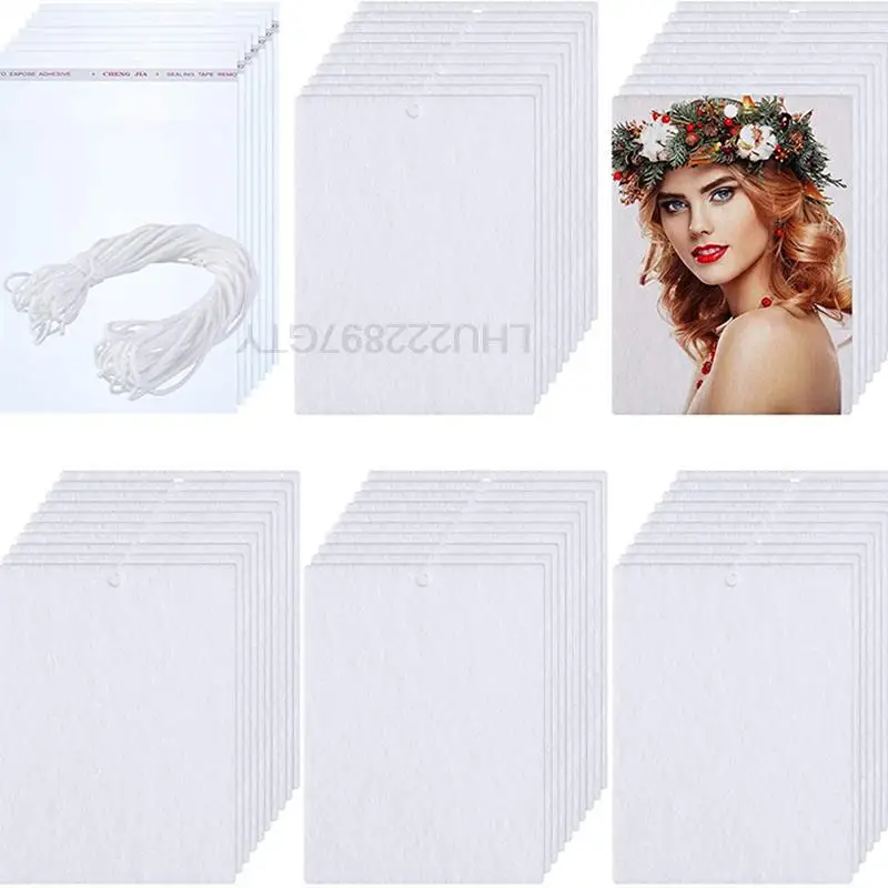 

30 шт сублимационные пустые листы освежителя воздуха с эластичным шнуром