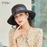 ptah 2021 summer new womens sun protection cap 100 mulberry silk hat upf 50 breathable lightweigh hat female not polyester
