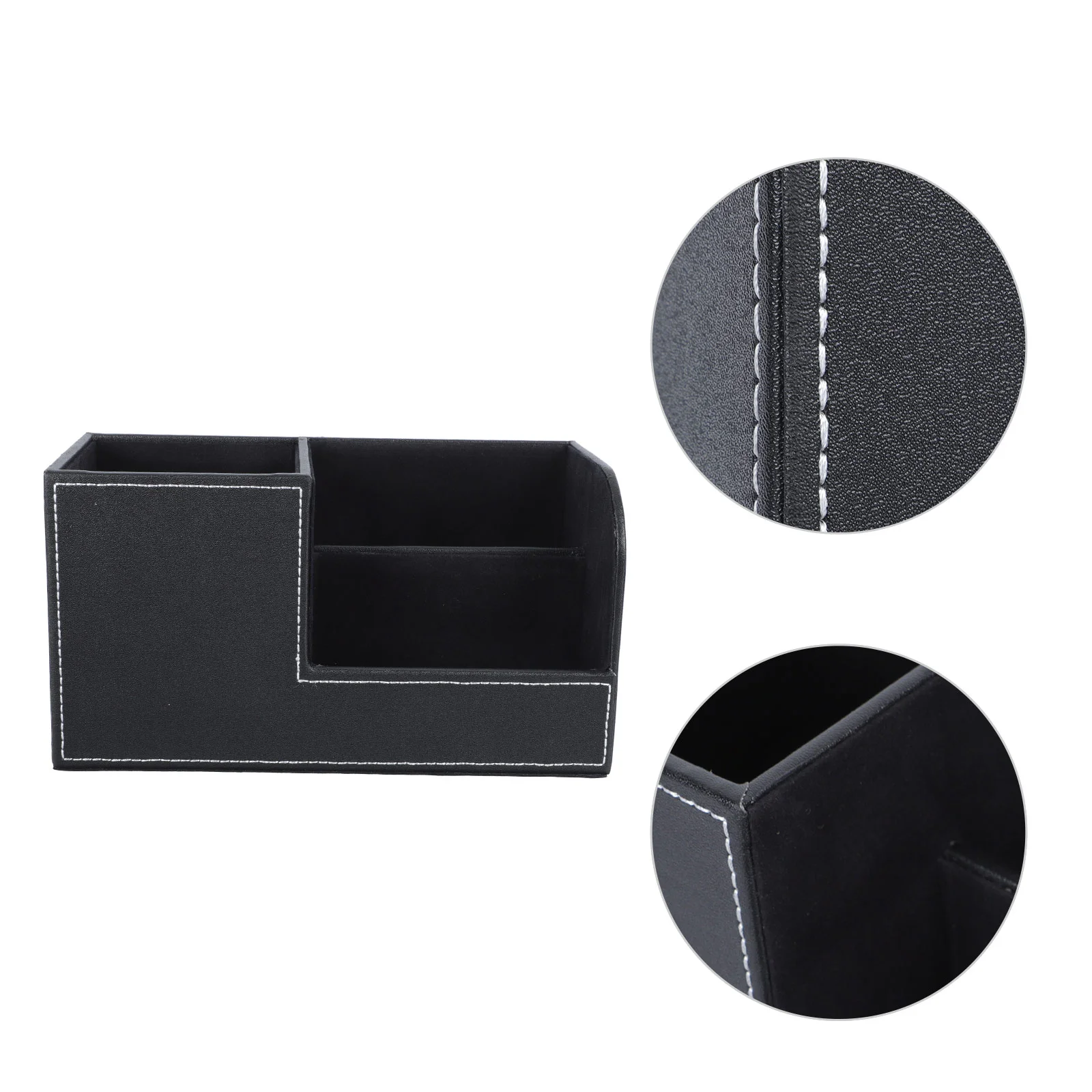 

Ящик для хранения из искусственной кожи, держатель для ручек, настольный органайзер, креативные канцелярские принадлежности