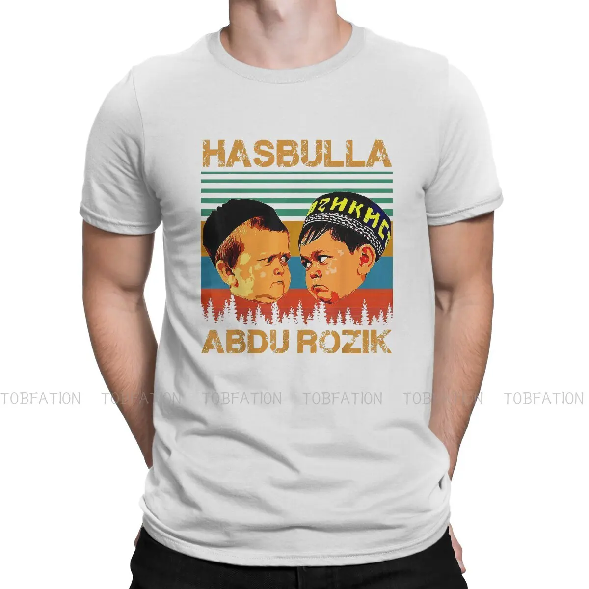 

Funny Battle Newest TShirts Hasbulla Magomedov Russian Dwarfism Men Style Pure Cotton Streetwear T Shirt O Neck Big Size