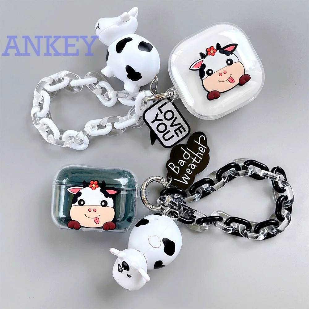 Аксессуары для QCY T13 T10 T11 Симпатичные беспроводные наушники-вкладыши в виде молочной коровы