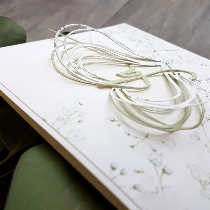 Y1UB сердце металлический трафарет DIY скрапбукинг альбом штамп бумажная карта