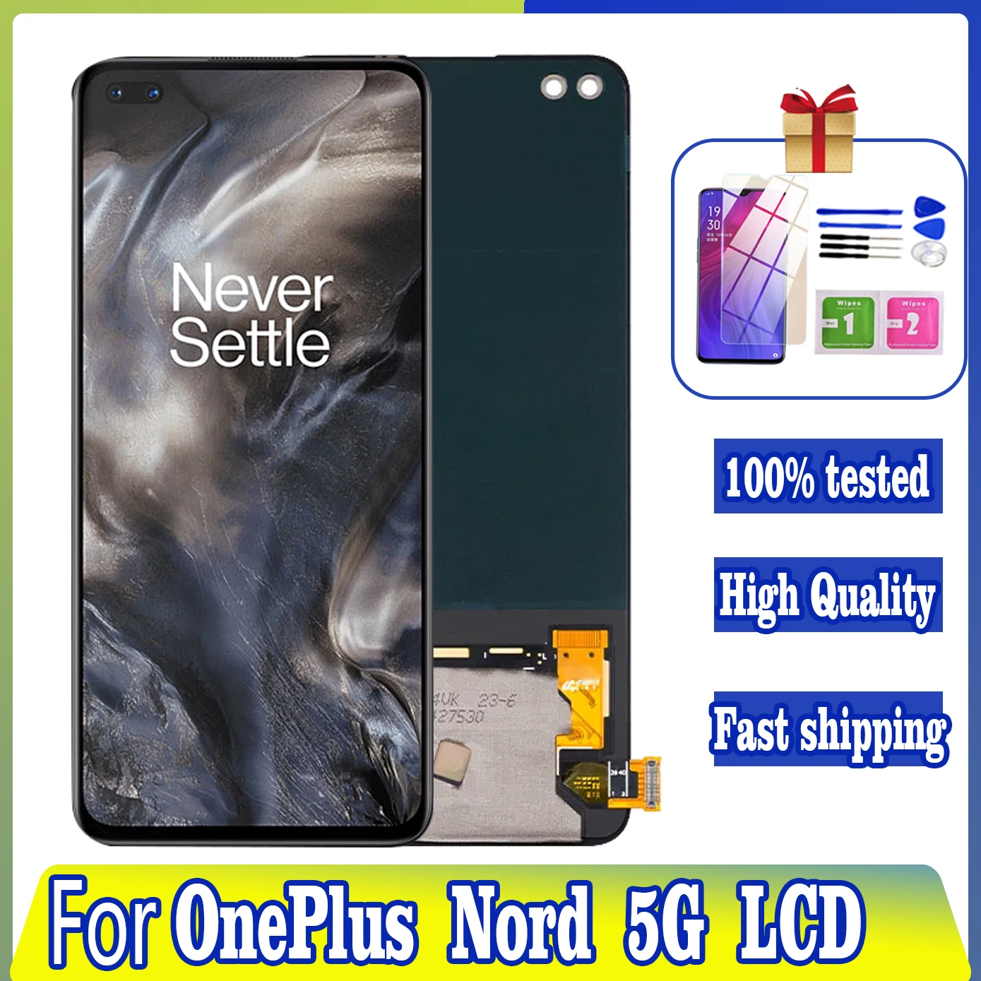 100% протестированный Оригинальный ЖК-дисплей для OnePlus Nord, дисплей AC2001 AC2003, ЖК-дисплей с сенсорным экраном и дигитайзером, замена панели экрана в сборе