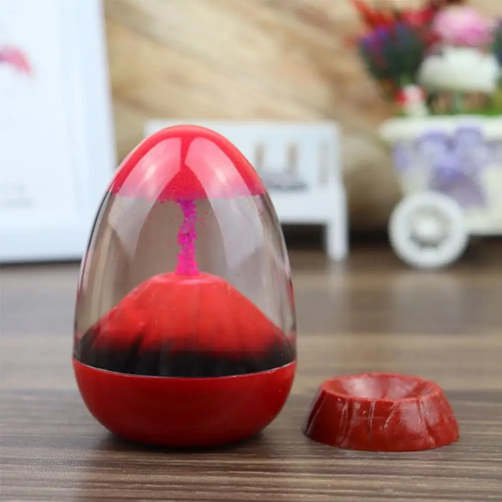 

1 Pc Imitation Volcanic Eruption Beautiful Floating Oil Toy Sand Spilled Ornaments Kids Drop Birthday Gifts Timer D2m5