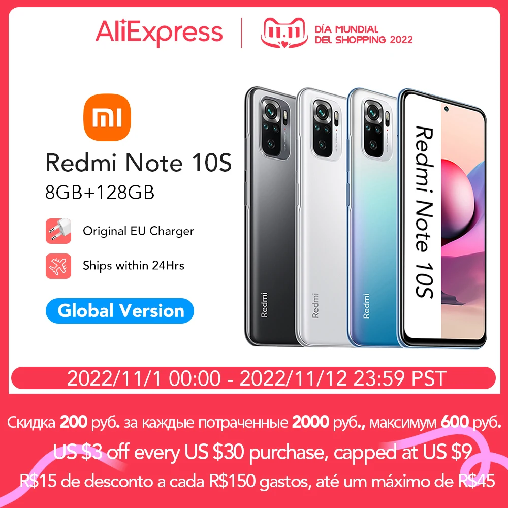 Ceny Xiaomi Redmi Note 10S 6GB 64GB 8GB 128GB Globalna Wersja Smartfona | Helio G95 | 64MP Quad Camera | 33W ładowanie 5000mAh Baterii Tanie Xiaomi Redmi Note 10S 6GB 64GB 8GB 128GB Globalna Wersja Smartfona | Helio G95 | 64MP Quad Camera | 33W ładowanie 5000mAh Baterii