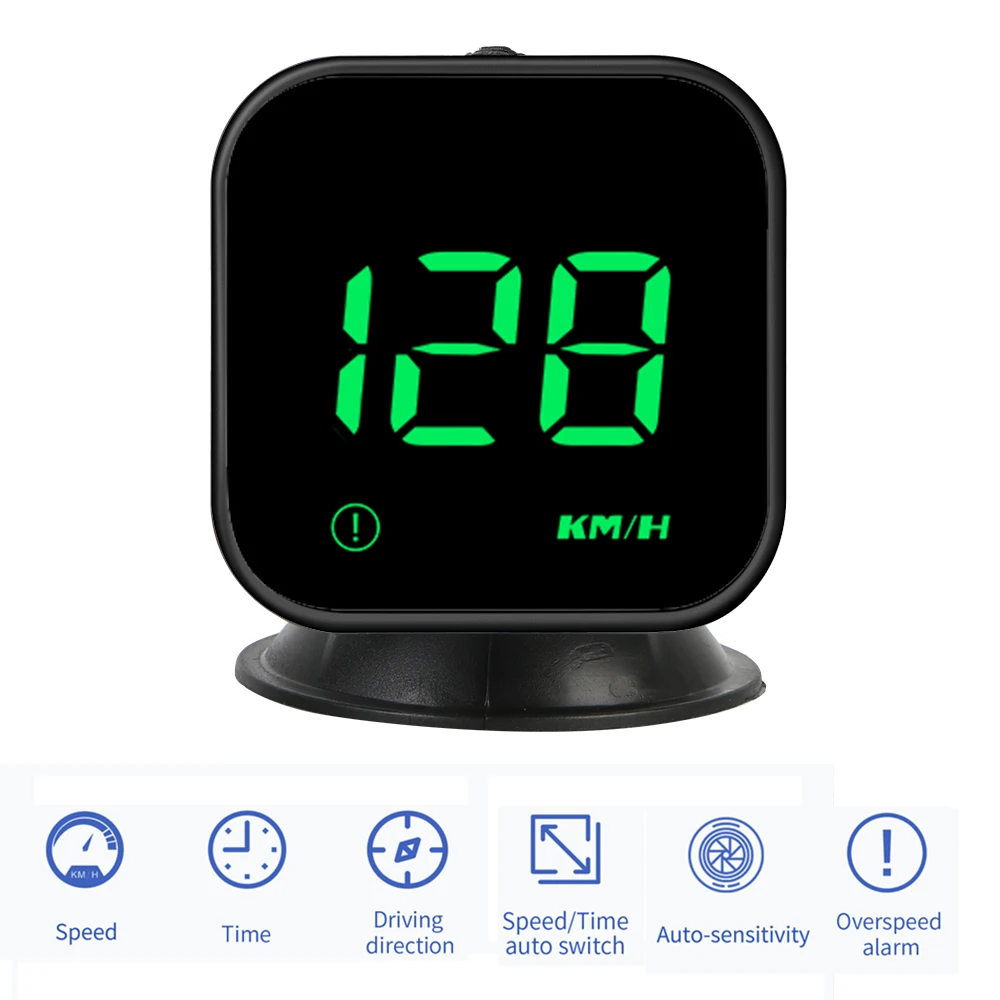 

Speedometer G4S With GPS Compass LED HUD Mini Fatigue Driving Reminder Car Head Up Display Overspeed Alarm 2.5 Inch