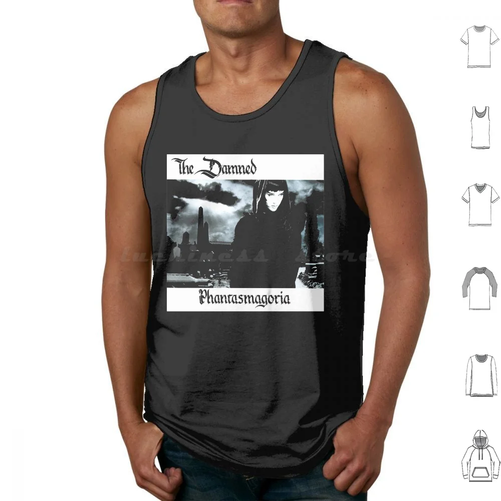 

The Damned Phantasmagoria Tank Tops Vest Sleeveless The Damned Punk Vampira Dave Vanian Captain Sensible Vampire The Young