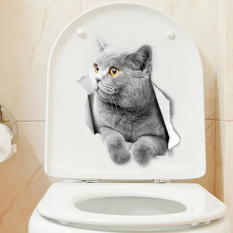 3D мультяшная наклейка на стену ПВХ