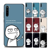 funny man middle finger phone case for redmi 6 6a 7 7a note 7 8 8a 8t note 9 9s 4g 9t pro case soft silicone