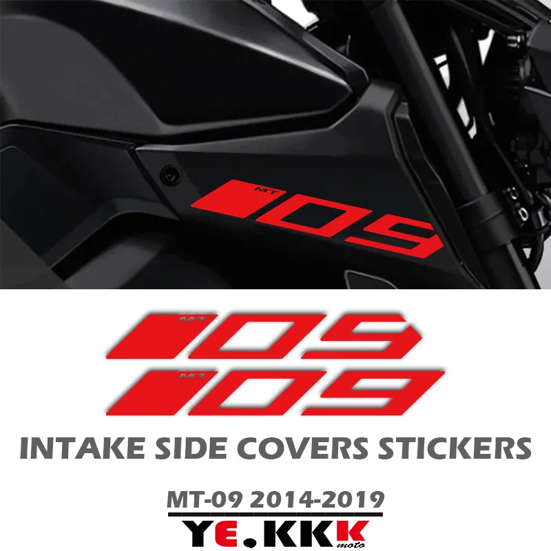 Decalcomanie Per Carenature Scava Fuori Custom 2014-2019 Per Yamaha Mt09 Mt-09 Mt-09Sp Fz09 Set Di Adesivi Per Copertura Laterale Della Presa D'Aria