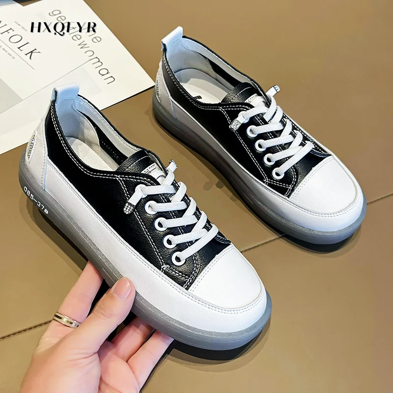 

Кроссовки женские на плоской подошве, модная спортивная повседневная обувь, балетки, на шнуровке, белые, 2022