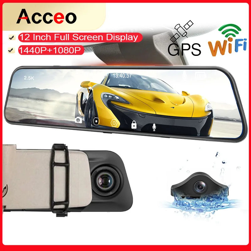 Dash Cam For Cars Car Dvr With Rearview Camera Car Black Box