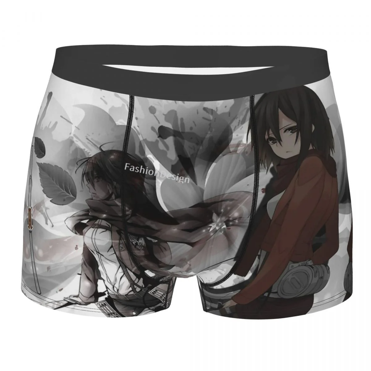 

Attack On Titan Mikasa Underpants Cotton Panties Men's Underwear Ventilate Shorts Boxer Briefs