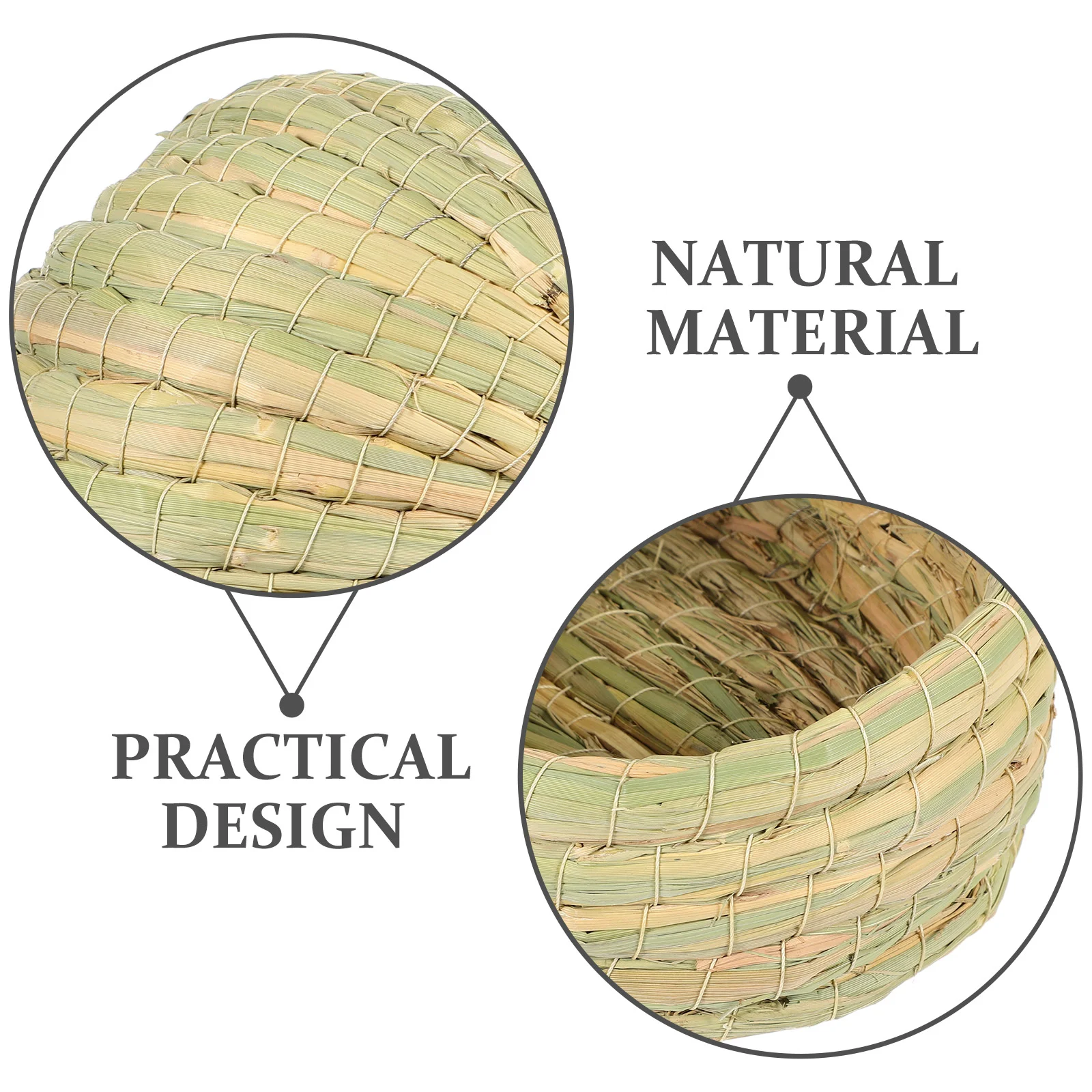Chicken Coop Breeding Nest Woven Sleeping House Pet Bed Laying Straw Small Animals Hut