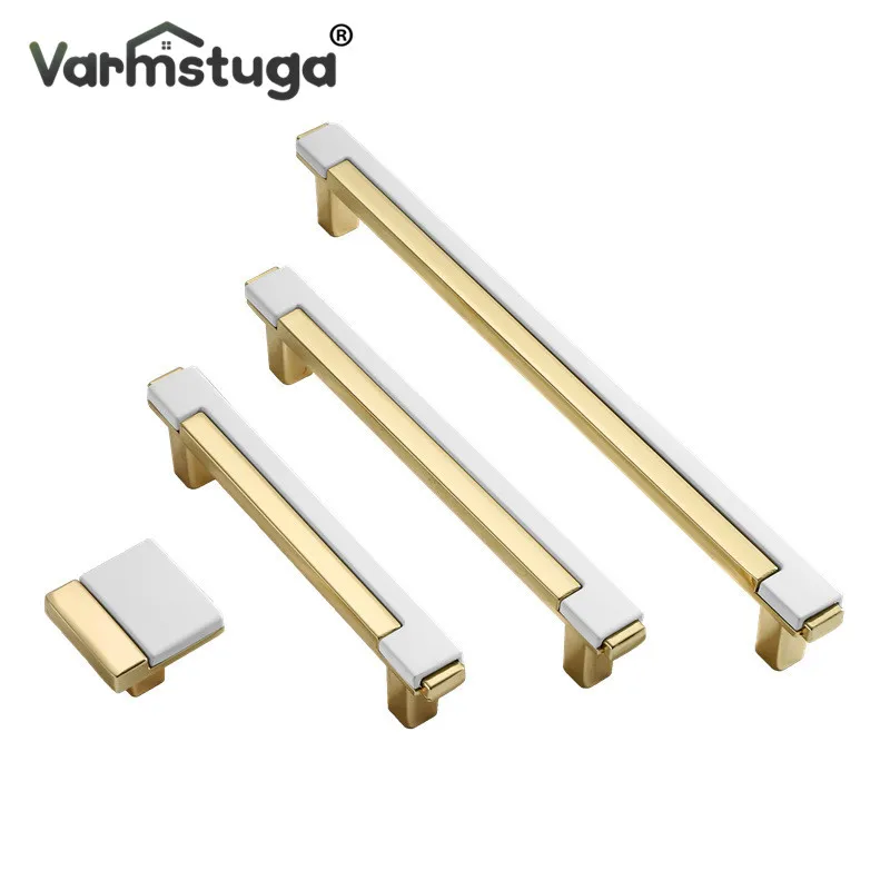 Современные золотистые хромированные ручки VARMSTUGA для кухонных шкафов и ручек