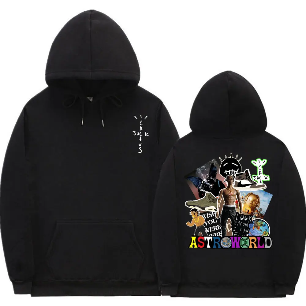 

Travis Scott Hoodie Cactus Jack Hip Hop Oversized Men Women Fashion Hoodies Tops Astroworld Wish You Were Here Tour Sweatshirts