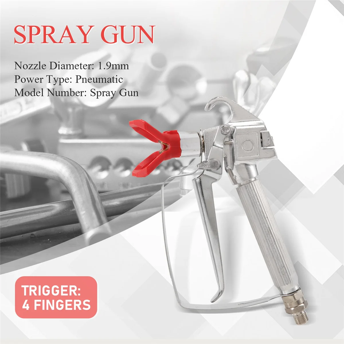 Пистолет-распылитель краски безвоздушный с насадкой 3600psi