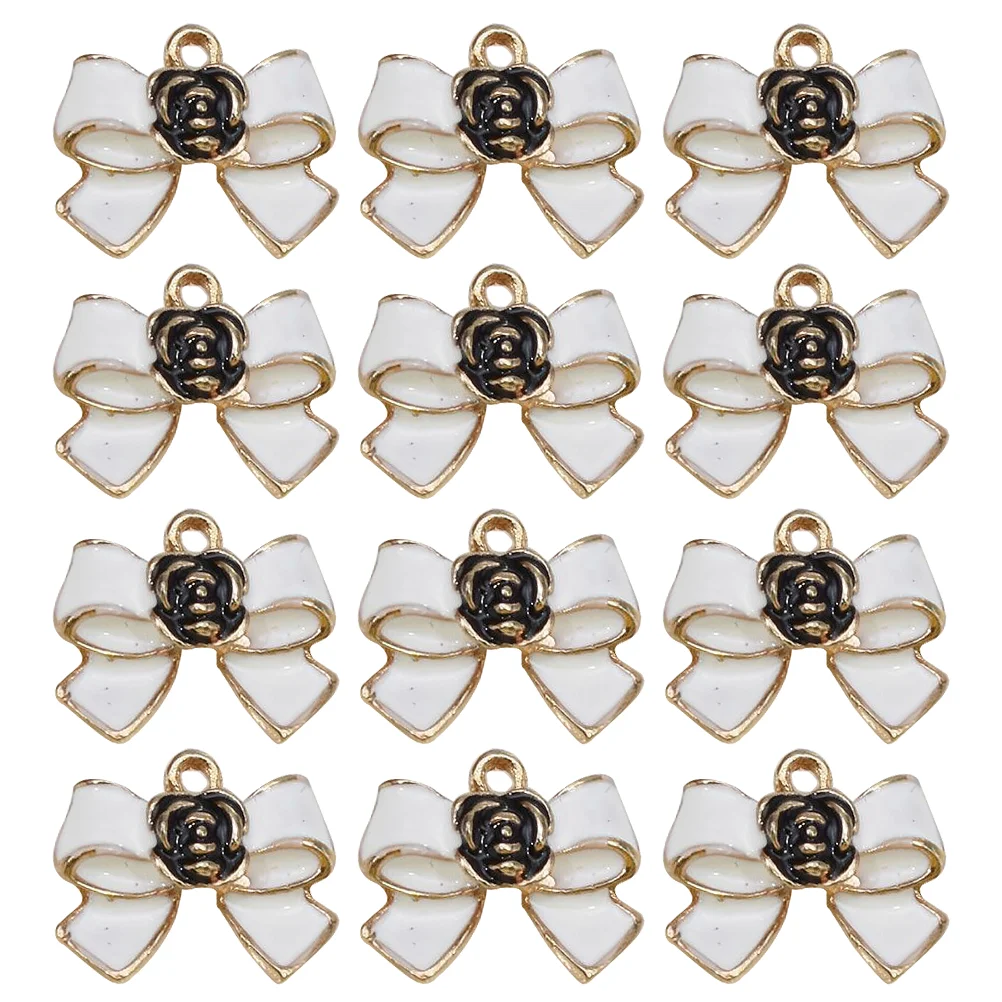 

Bow Charms Charm Pendant Diy Bracelet Earring Pendants Beads Jewelry Making Bowknot Dangle Enamel Mini Keychain Necklace Fruit