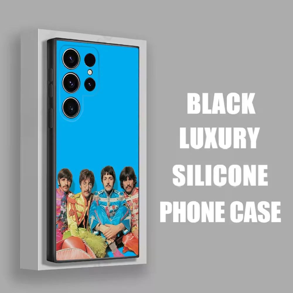 Band-T-The-B-BeatlesS-S Phone Case For Samsung S25 S24 S21 S22 S23 S30 Ultra S20 Plus Fe Lite Note 10 Black Soft Shell